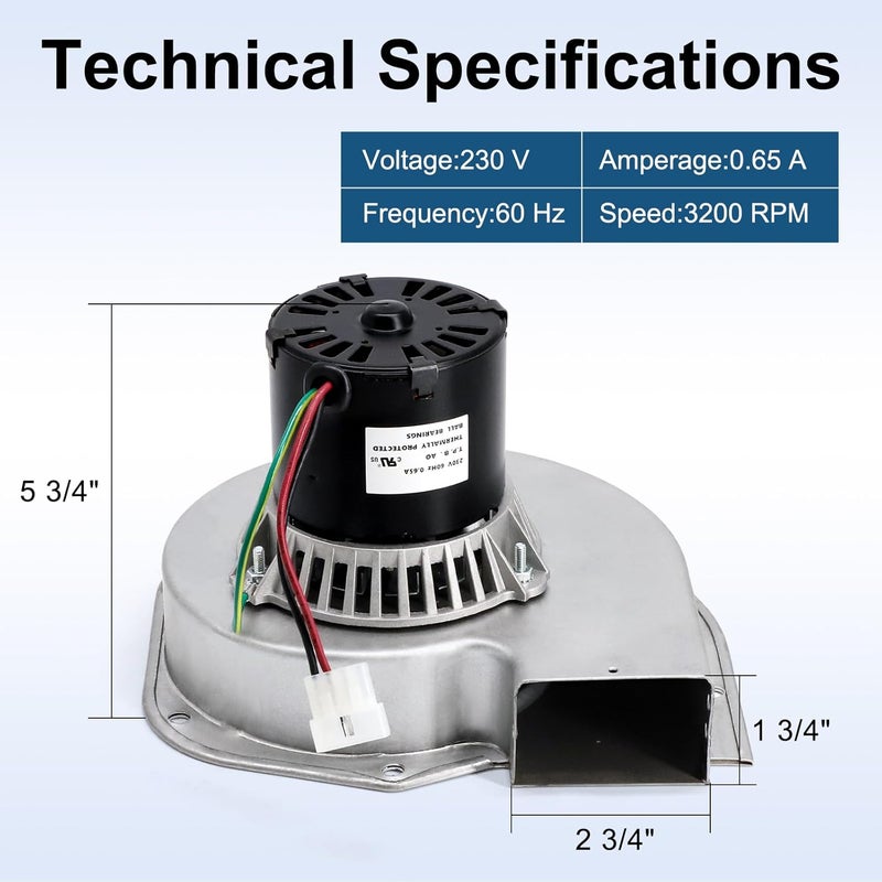 Criditpid A269 Draft Inducer Blower Motor Replacement for Trane 7021-11054, X38040363010, Fasco 7021-11242, 7021-11852, 7121-11242, Dayton 45KD35 Motor. - Image 2
